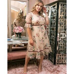 Kiyonna | Dresses | Kiyonna Dress Wildflower Style X Embroidered Flowers Velvet Trim Cream Feminine | Poshmark Kiyonna | Dresses | Kiyonna Dress Wildflower Style X Embroidered Flowers Velvet Trim Cream Feminine | Poshmark